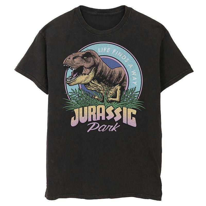 Men's Jurassic Park Life Finds A Way Vibrant Graphic Tee, Size: XL, Red Product Image