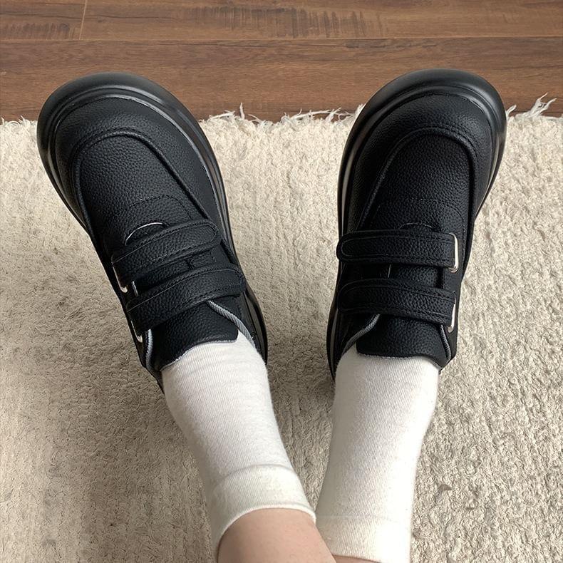 Adhesive Strap Platform Sneakers Product Image