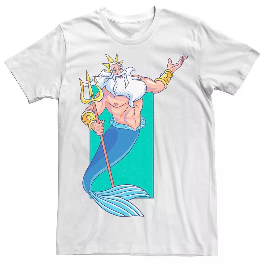 Disney's The Little Mermaid King Triton Men's Graphic Tee, Size: XL, White Product Image