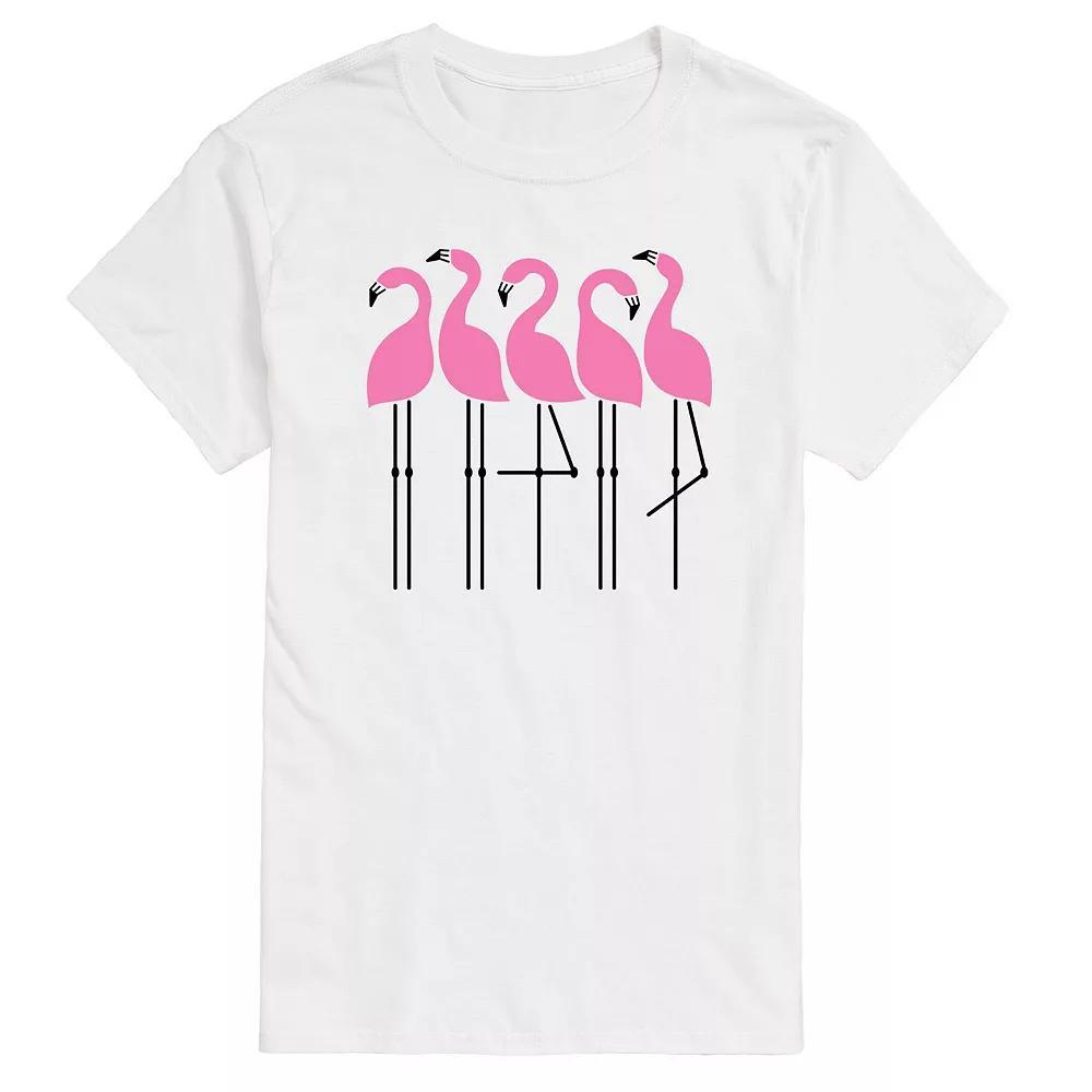 Men's Flamingos Tee, Size: Medium, White Product Image