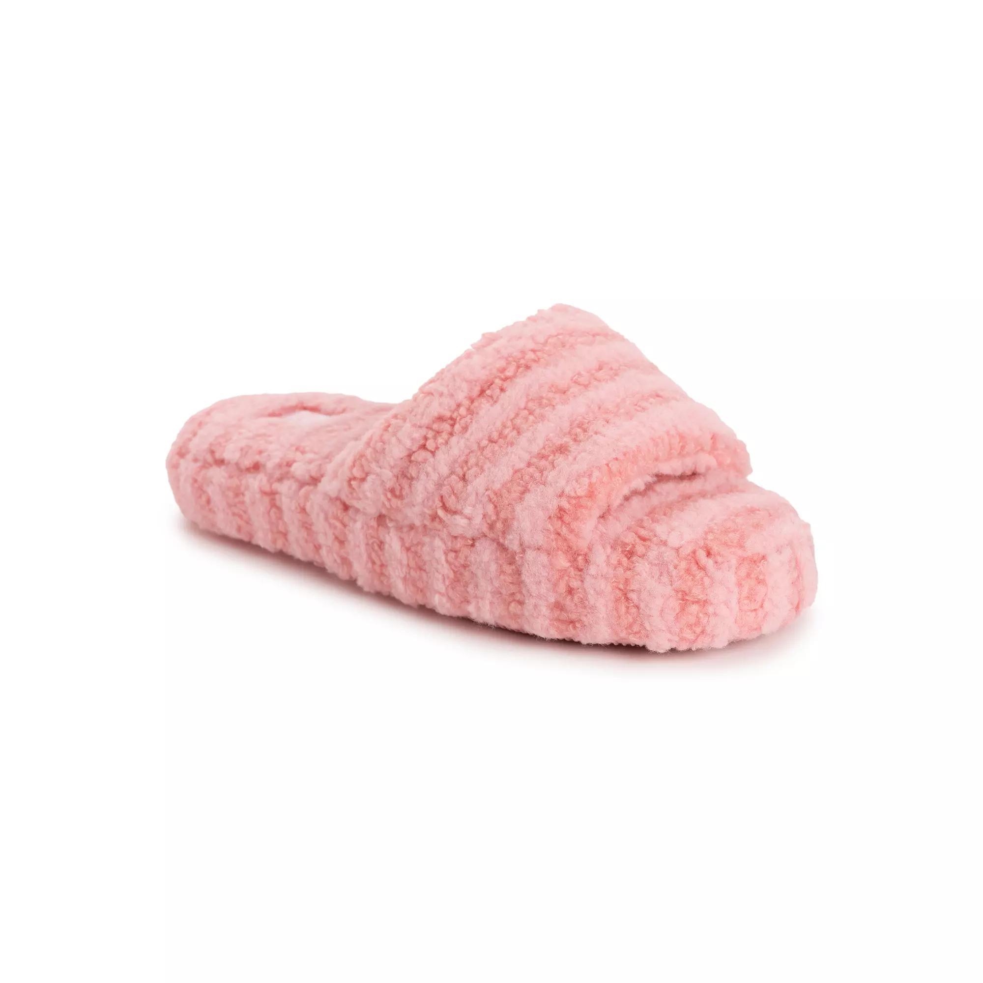 MUK LUKS Orla Daisy Womens Faux Fur Slippers Product Image