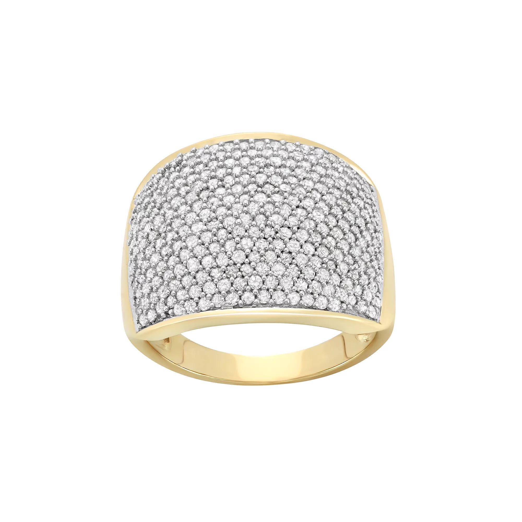 10k Gold 1 1/2 Carat T.W. Diamond Ring, Women's, Size: 9, White Product Image