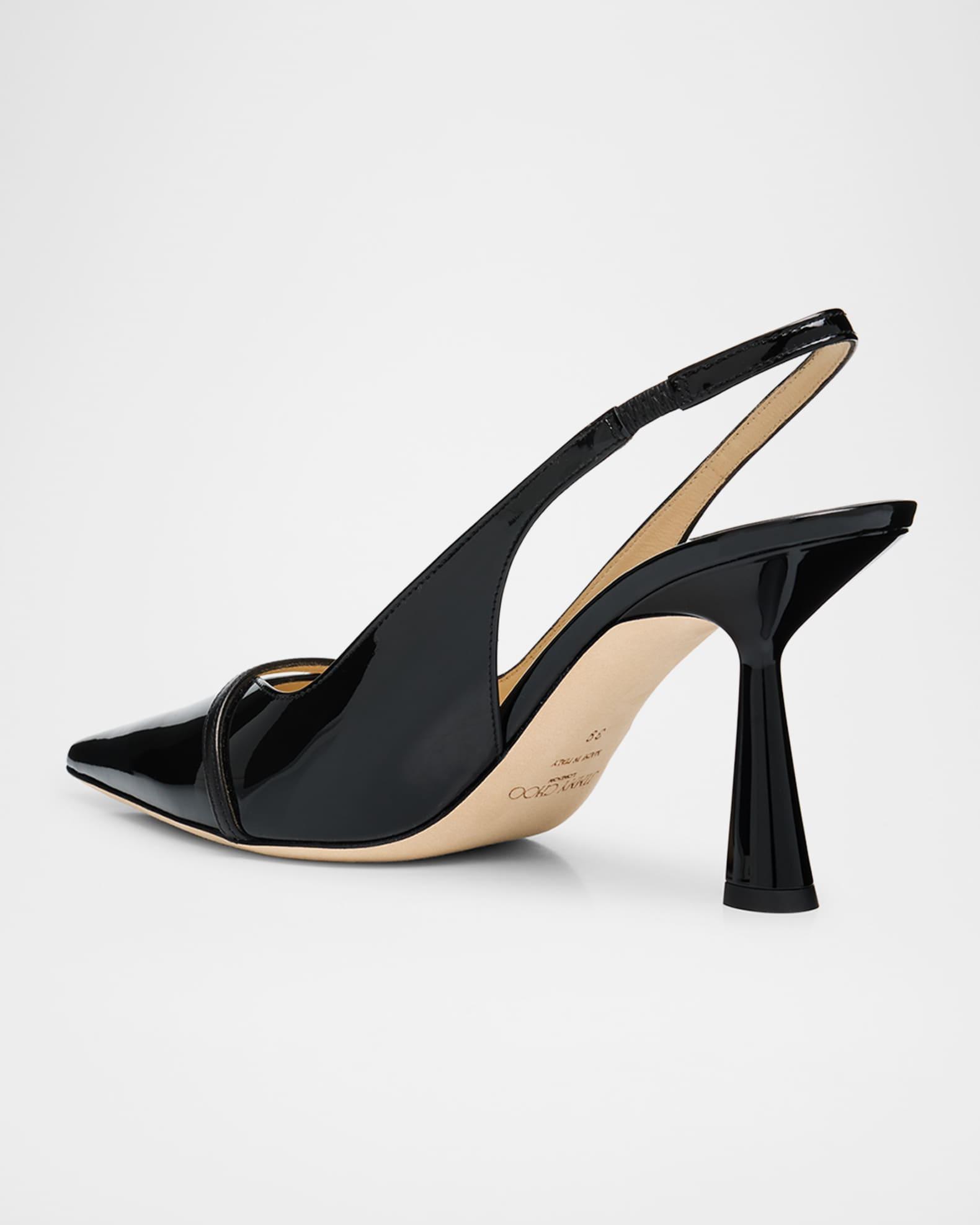 Amita 85 Patent Nappa Leather Slingback Pumps Product Image