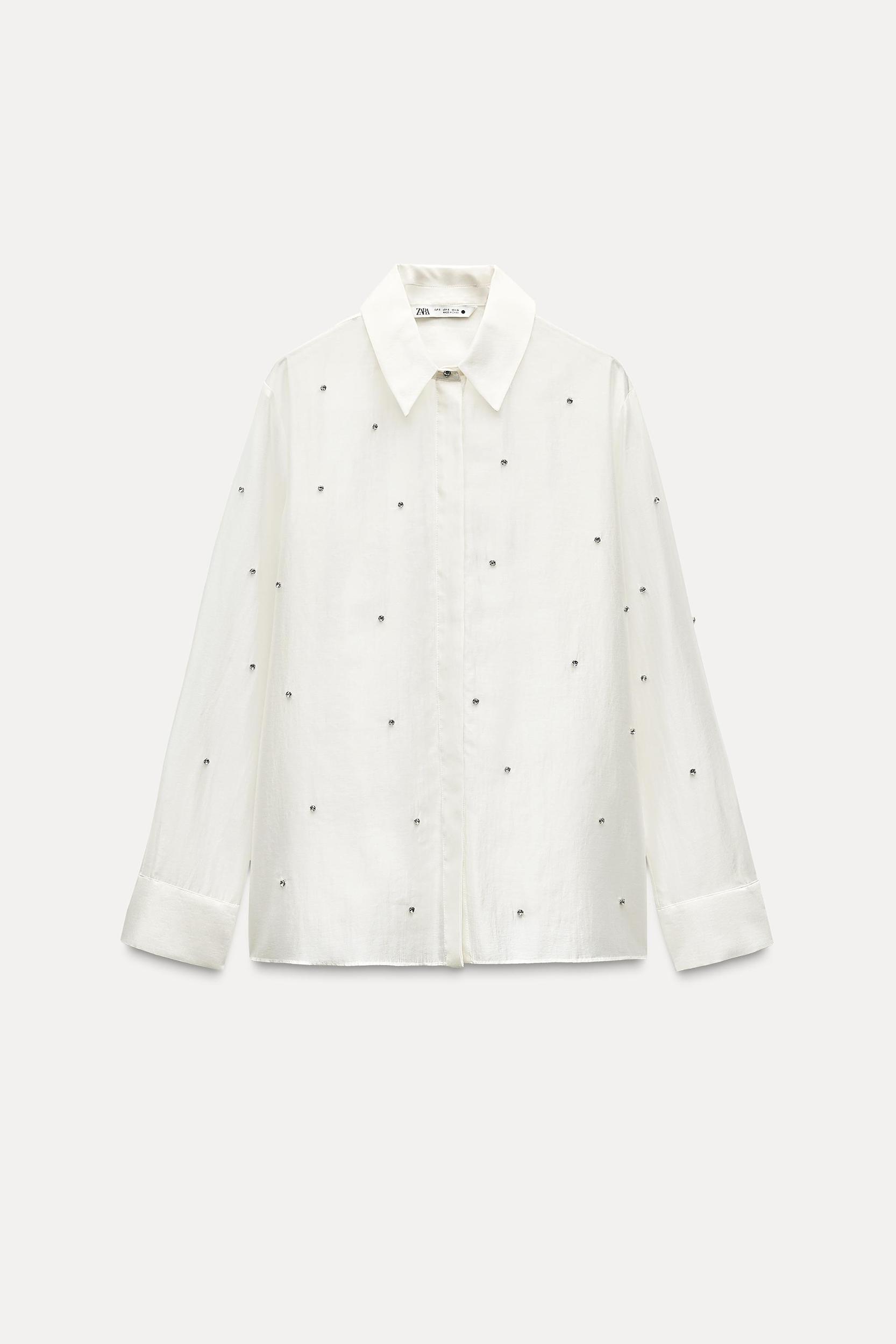 EMBROIDERED JEWEL SHIRT ZW COLLECTION Product Image