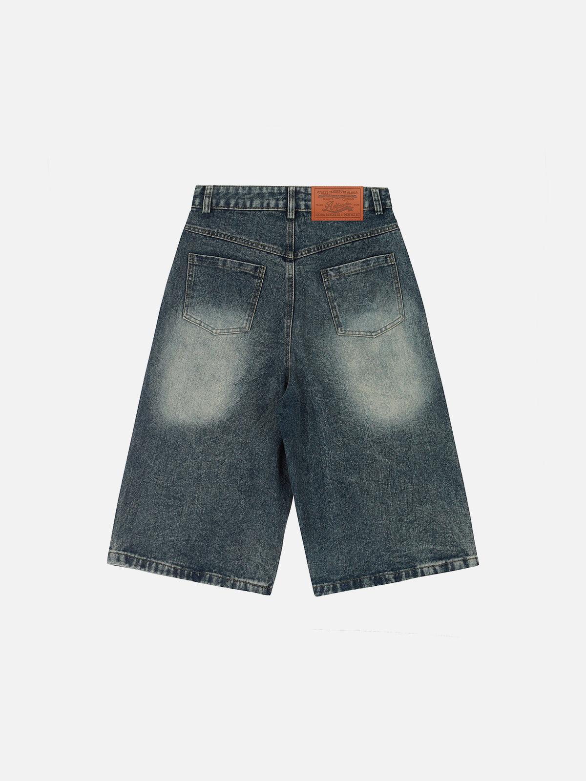 Aelfric Eden Pearl Embellished Baggy Longline Jorts Product Image