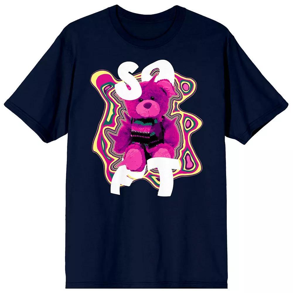 Men's Teddy Drip Groovy Vibes Graphic Tee, Size: Large, Blue Product Image
