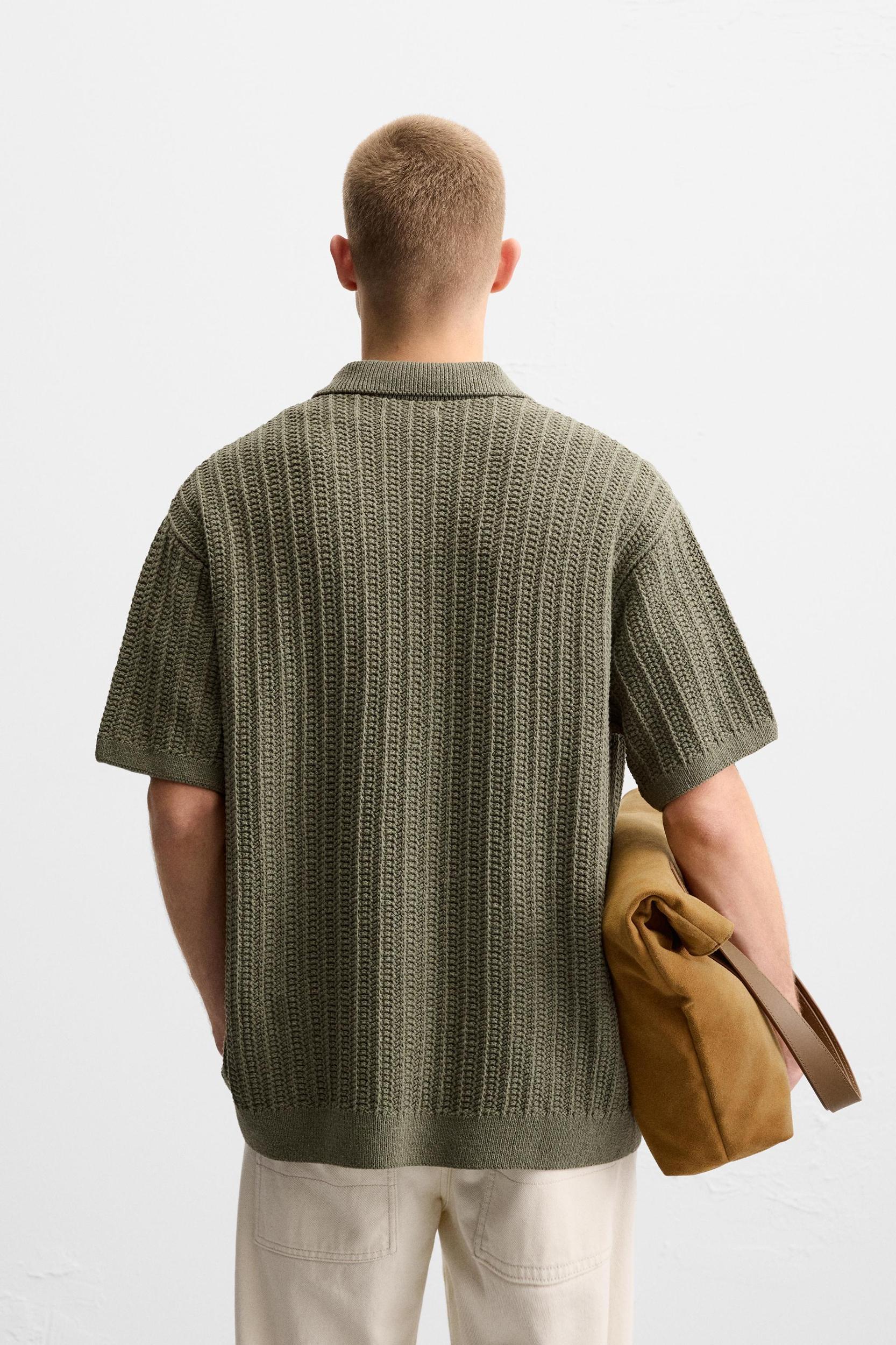 TEXTURED KNIT SHIRT Product Image