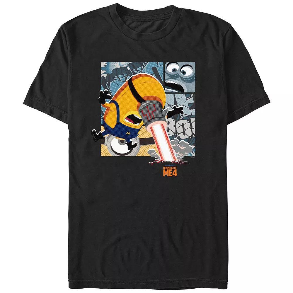 Men's Despicable Me 4 Laser Eye Graphic Tee, Size: XL, Black Product Image