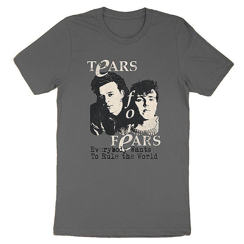 Men's Tears For Fears Rule The World Tee, Size: XL, Gray Product Image