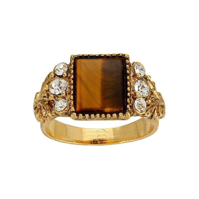1928 Carnelian Ring, Womens, Gold Orange Product Image