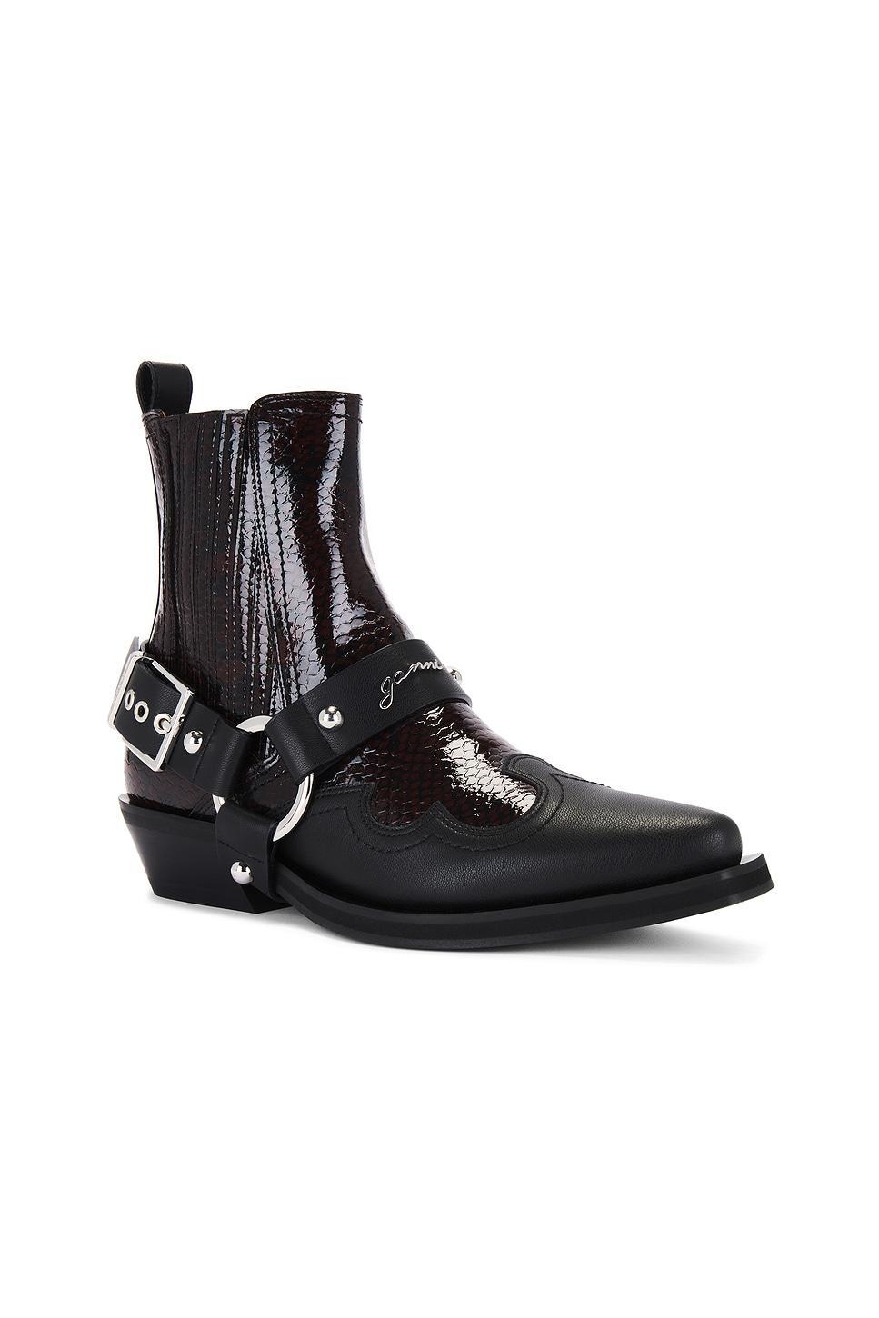 Fitted Chelsea Western Boot Ganni Product Image