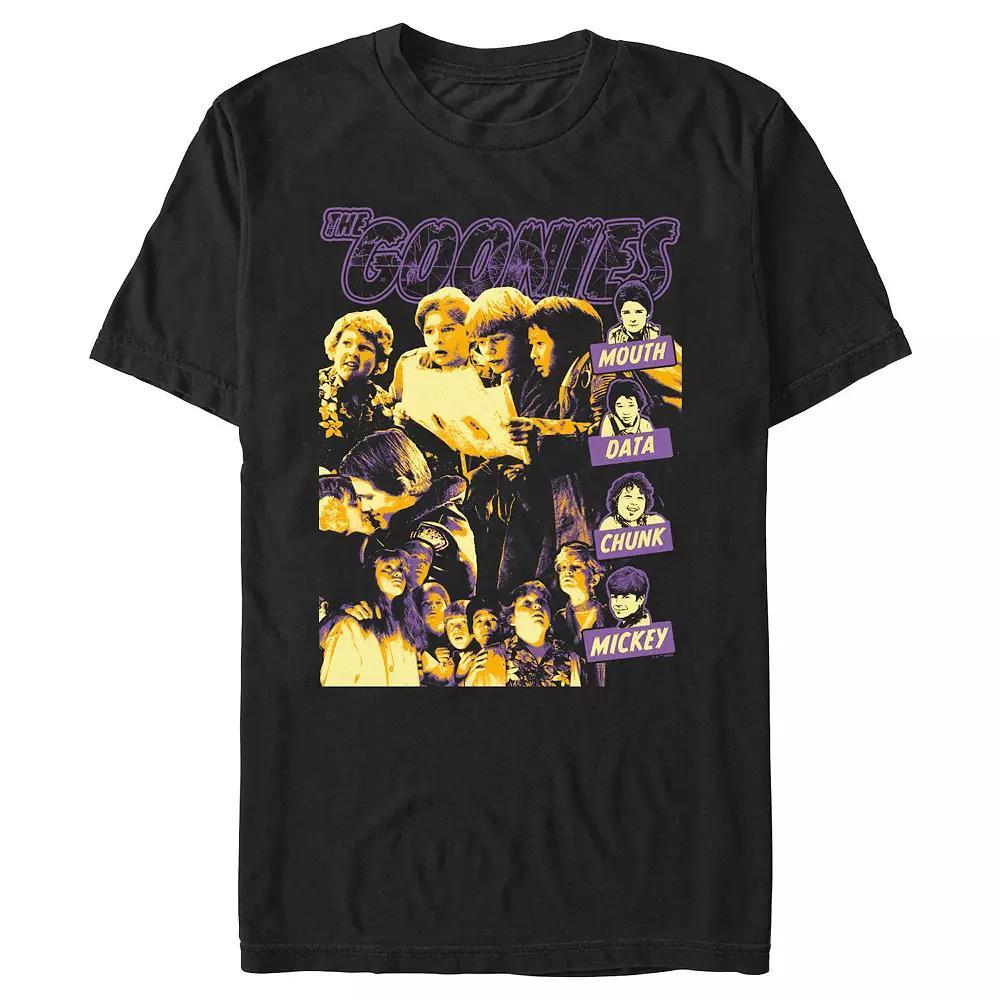 Men's The Goonies Squad Members Graphic Tee, Size: XL, Black Product Image