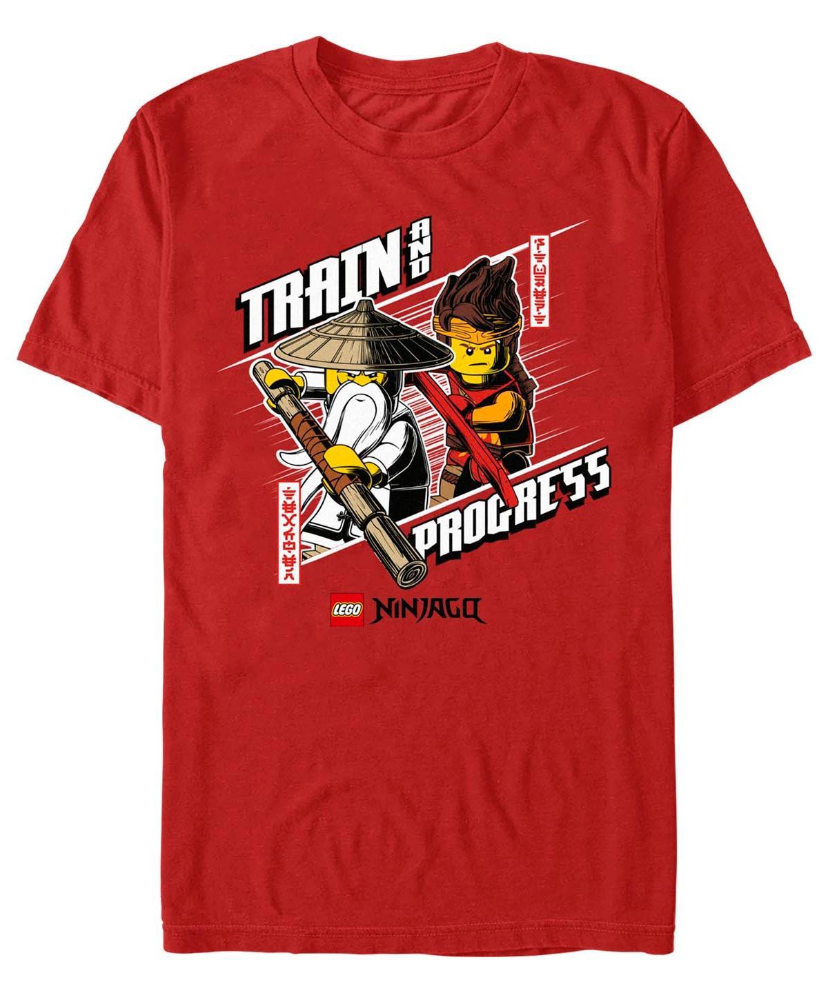 Men's Lego Ninjago Train And Progress Graphic Tee, Size: XS, Red Product Image