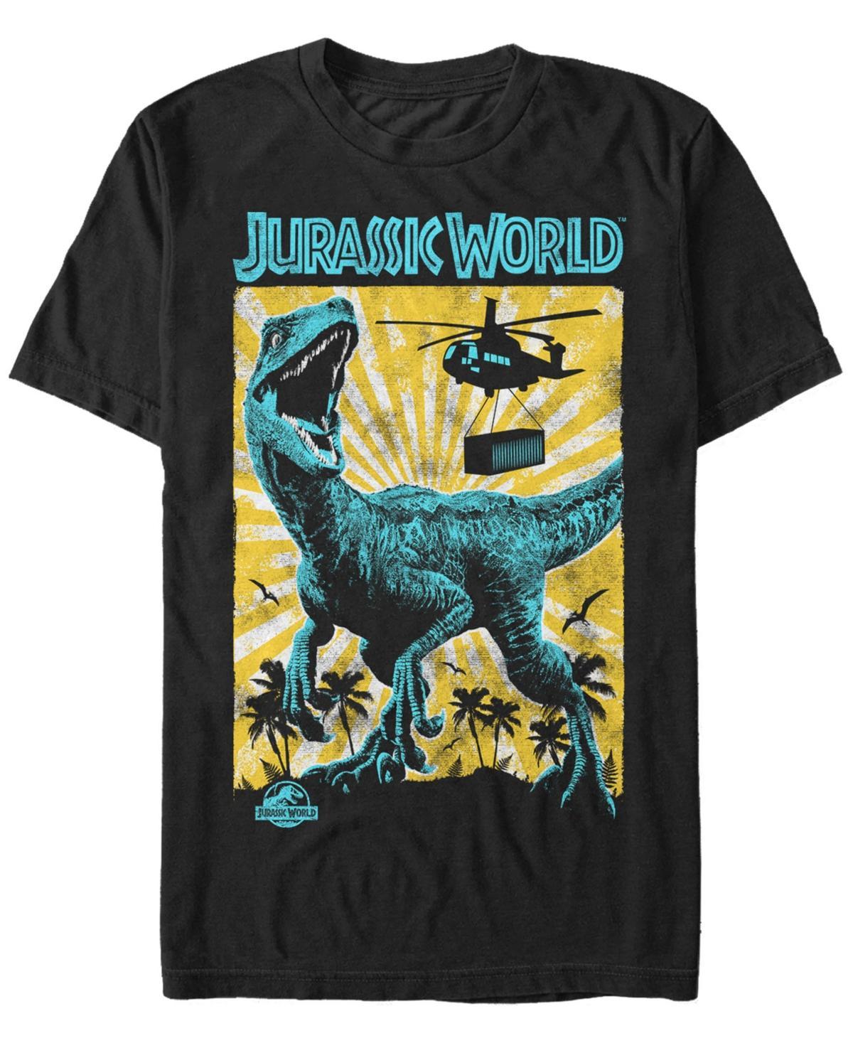 Men's Jurassic World T-Rex Retro Poster Tee, Size: XL, Black Product Image