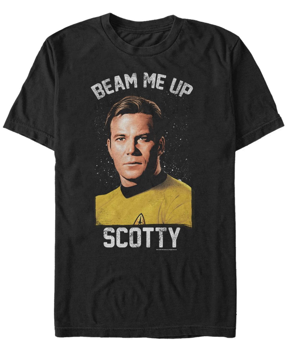 Men's Star Trek: The Original Series Beam Me Up Portrait Tee, Size: Medium, Black Product Image