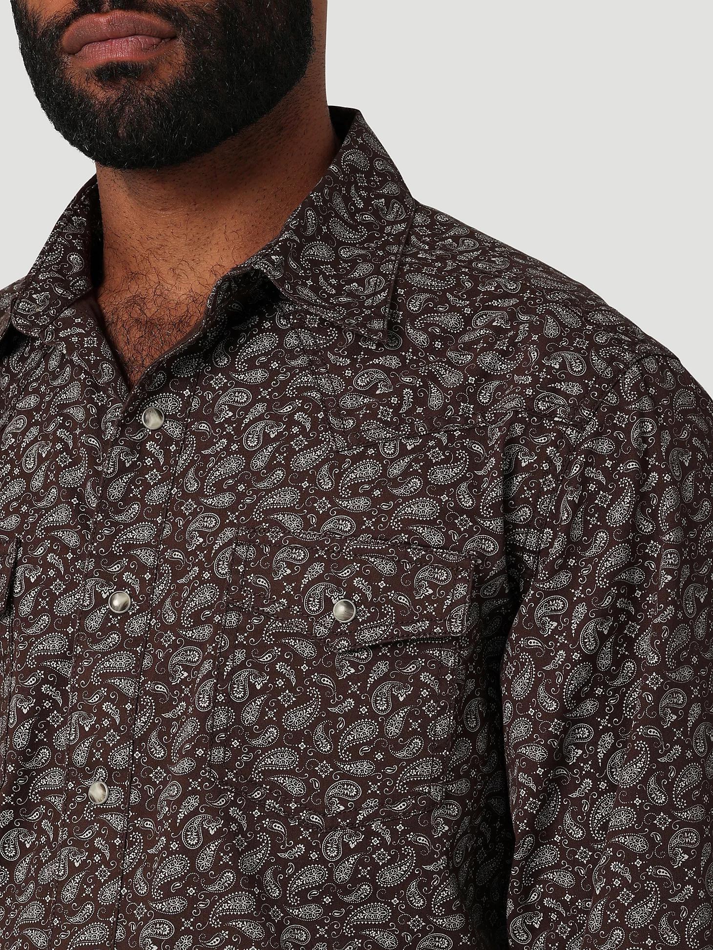 Men's Wrangler Retro Premium Western Snap Print Shirt | Men's SHIRTS | Wrangler® Product Image