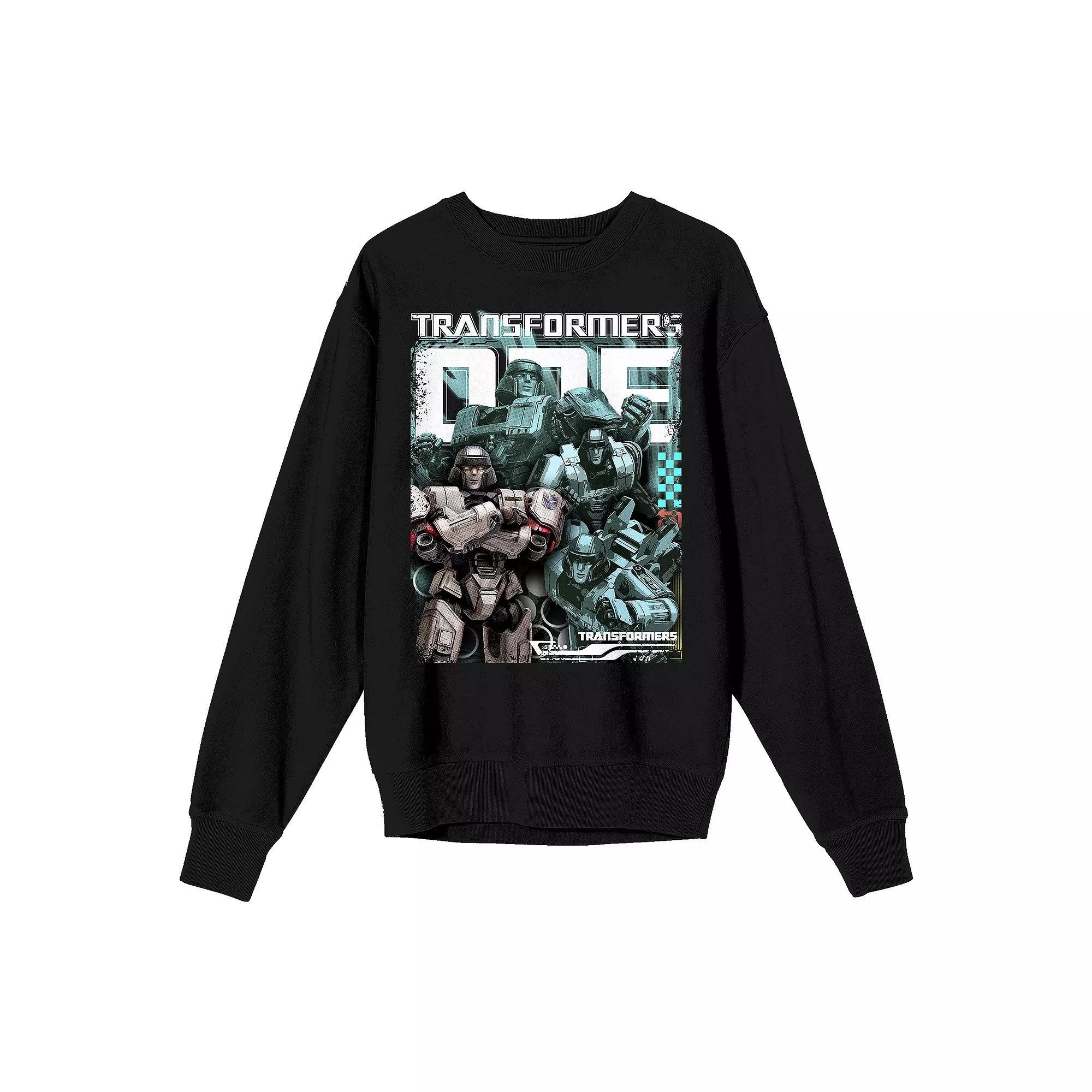 Men's Transformers One Megatron Long Sleeve Tee, Size: Large, Black Product Image