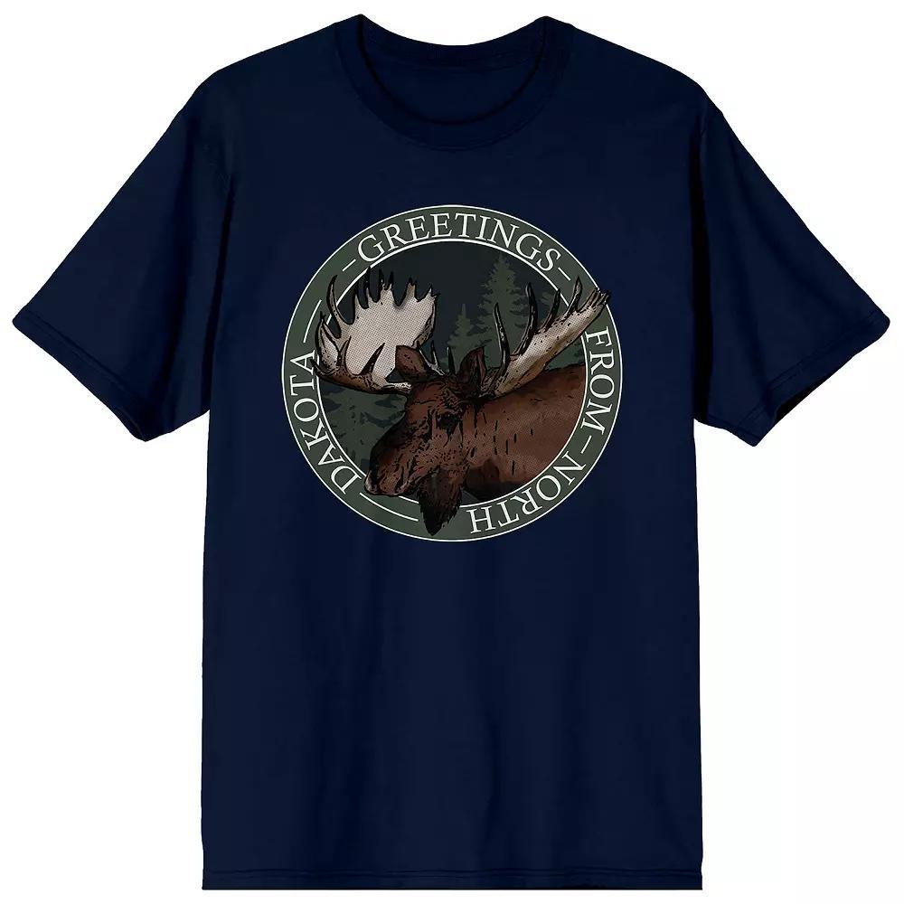 Men's Adventure North Dakota Vacation Tee, Size: Small, Blue Product Image