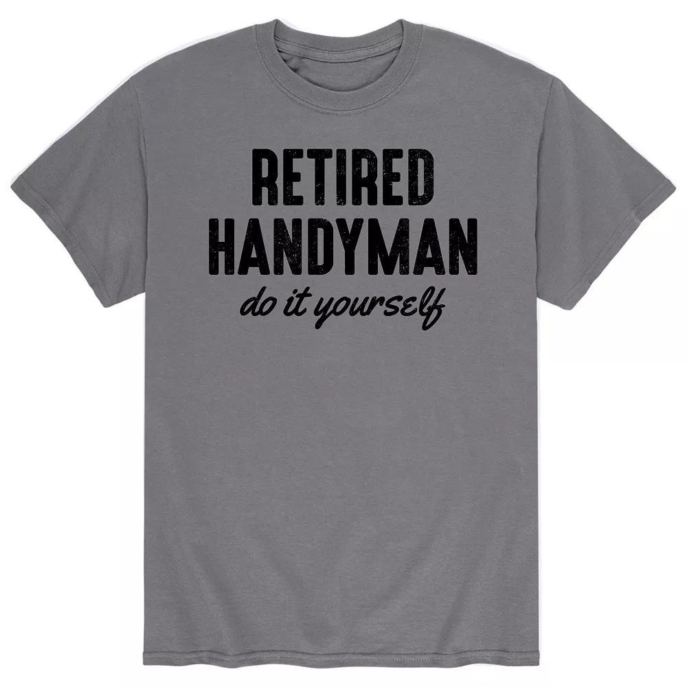 Men's Retired Handyman Tee, Size: Medium, Grey Product Image