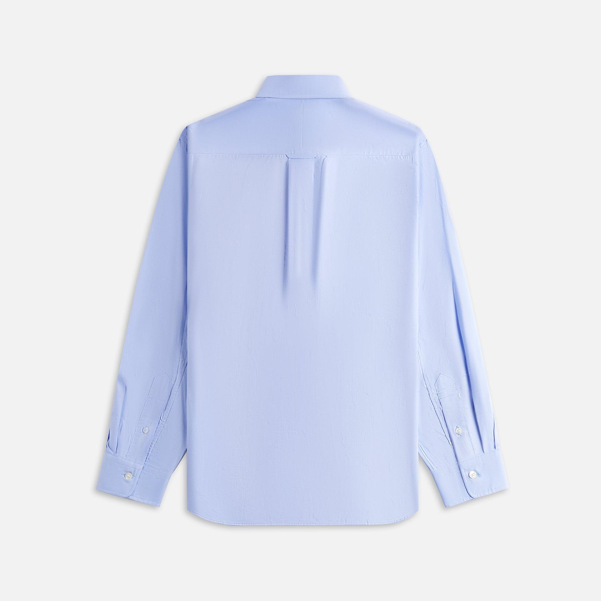Junya Watanabe Man Cotton Oxford Patchwork Mix Sax Mix - Light Blue / Blue / Brown Male Product Image