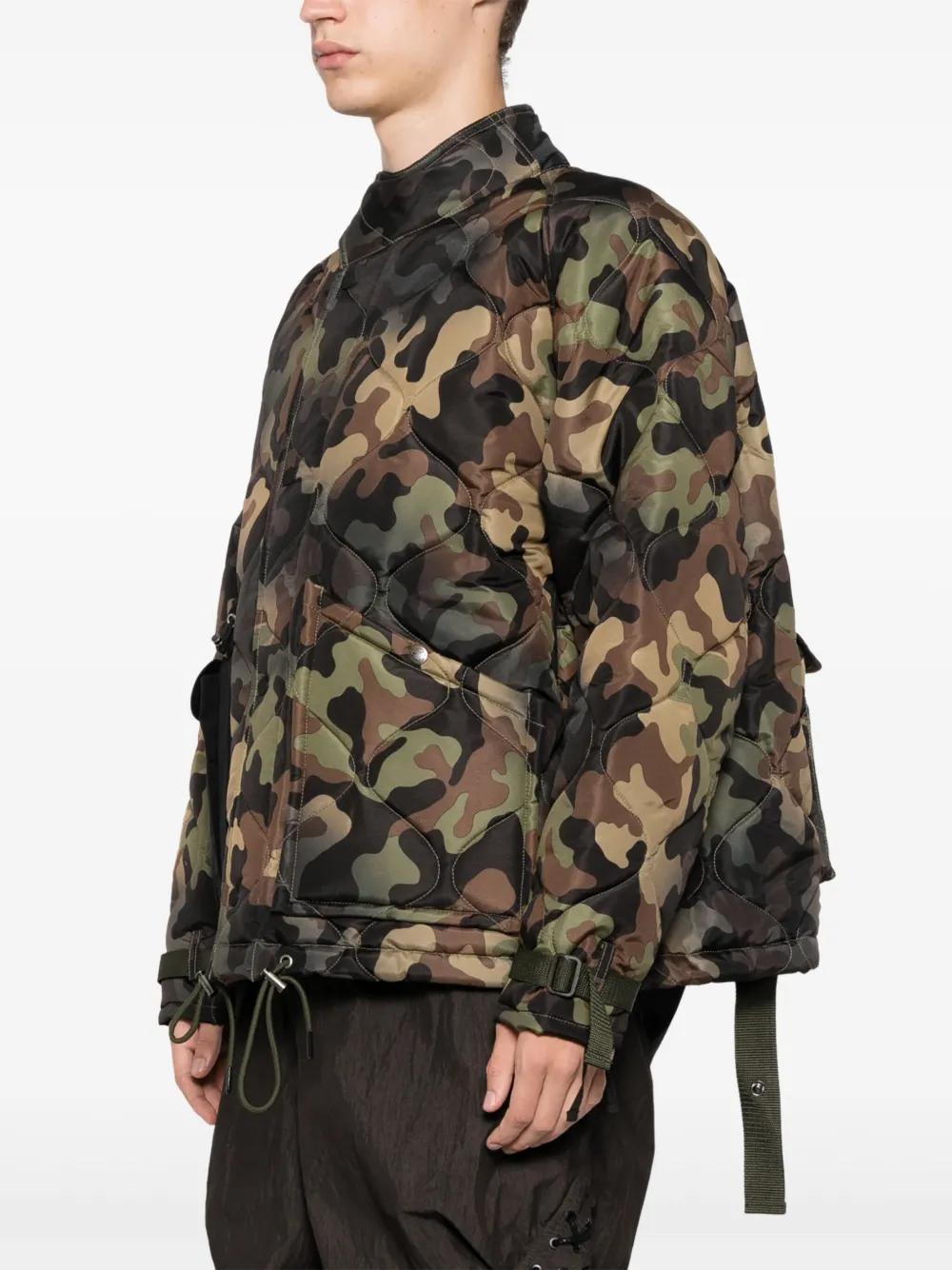 camouflage quilted jacket Product Image