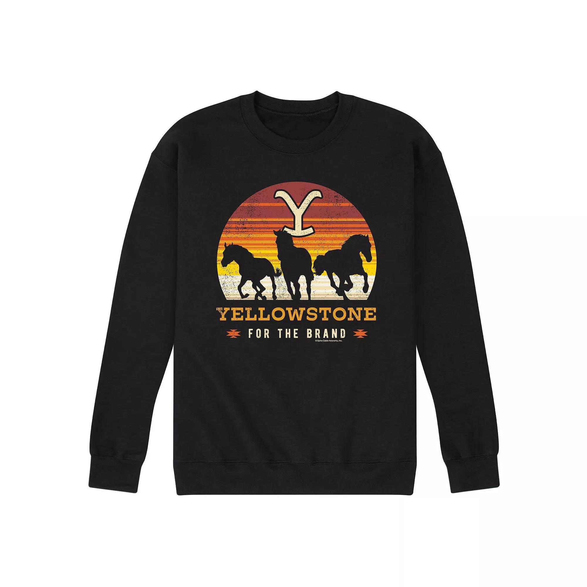 Mens Yellowstone Wild Horses Sweatshirt Product Image