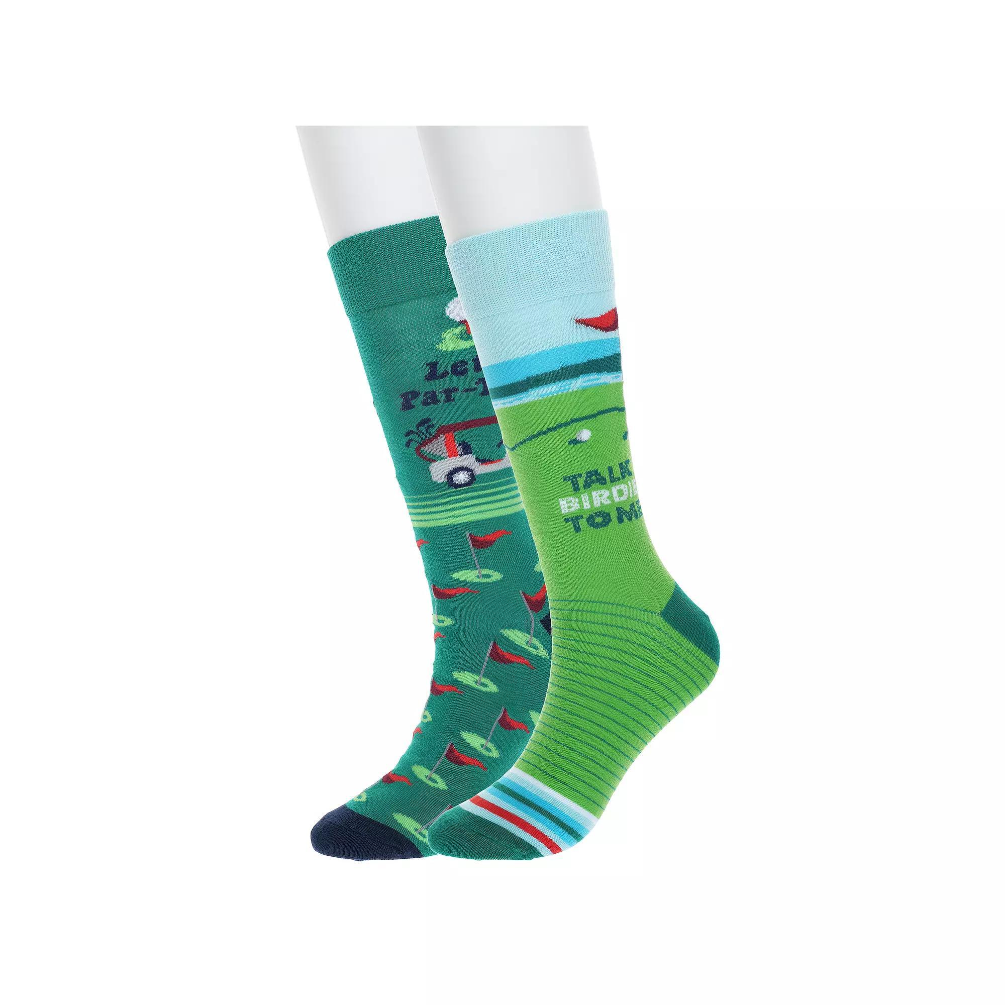 Mens Twisted Toes 2-Pack Novelty Socks, Blue Sunset Product Image