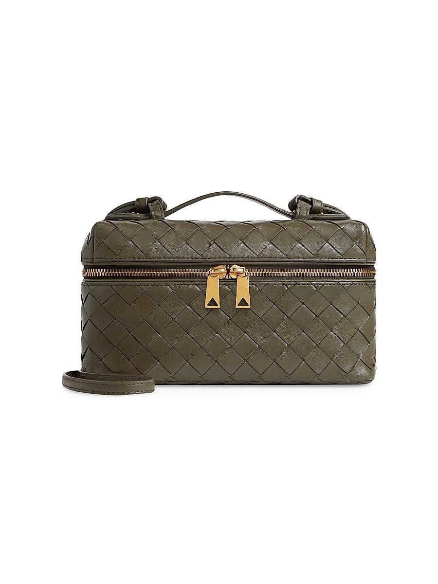 Womens Bang Bang Intrecciato Leather Crossbody Vanity Case Bag Product Image