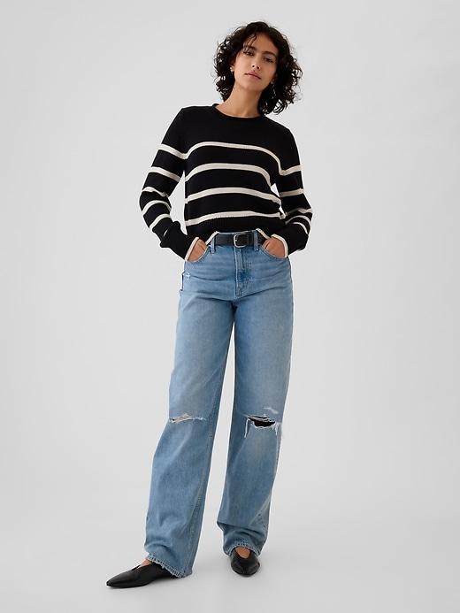 Shrunken Roll Neck Sweater Product Image