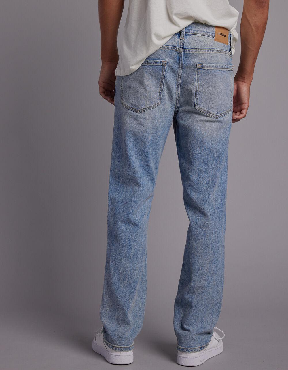 RSQ Mens Slim Straight Light Denim Jeans - LIGHT WASH Product Image