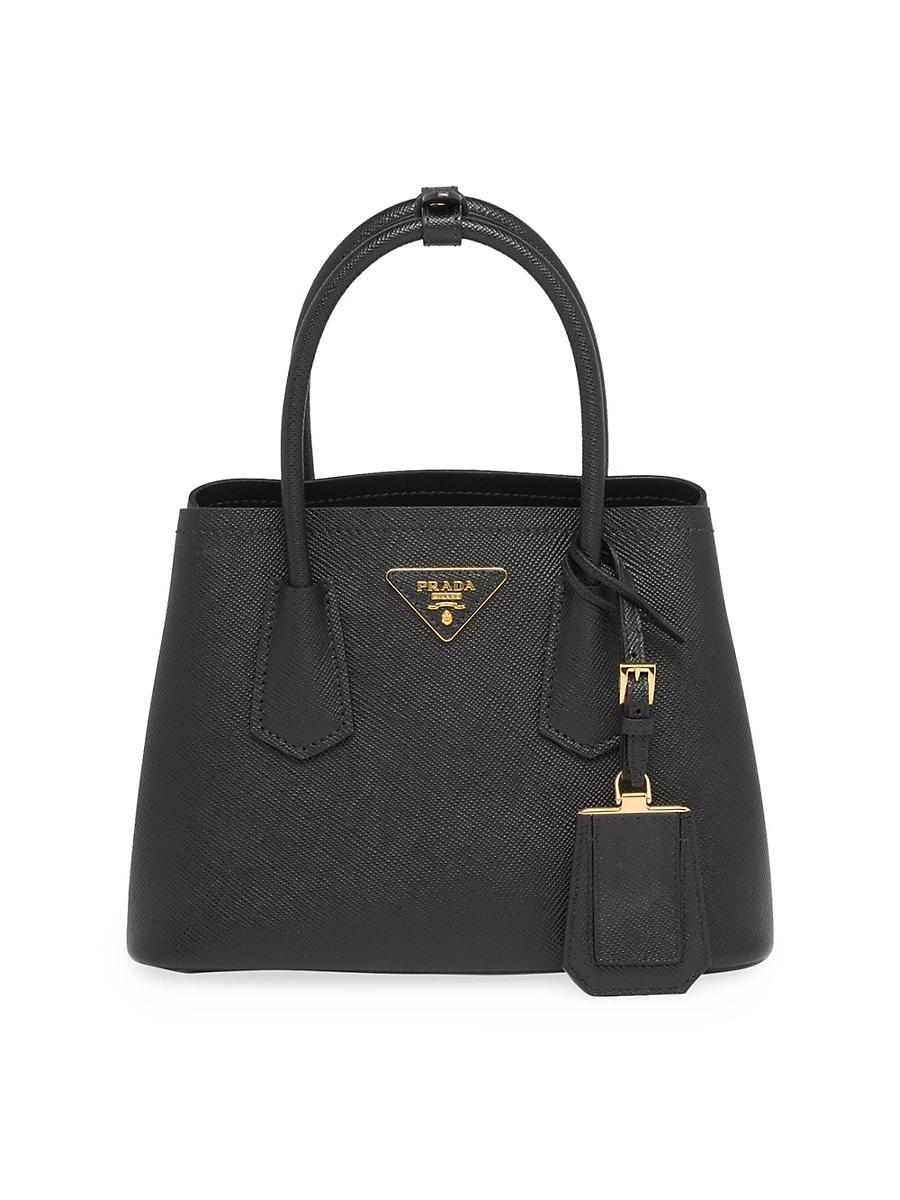 Womens Double Saffiano Leather Mini Bag Product Image