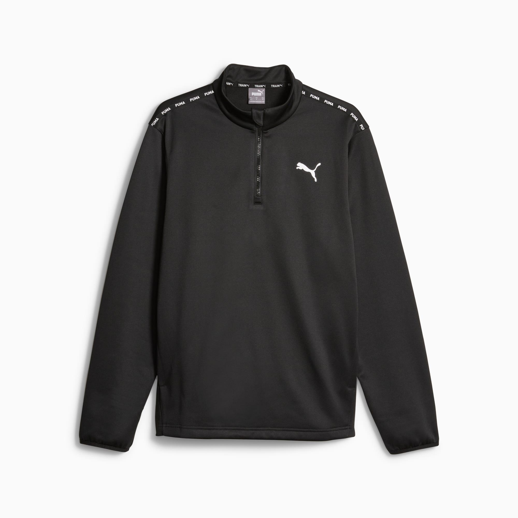 Puma Fit Men's Training PWRFleece Quarter-zip in Dark Blue Product Image