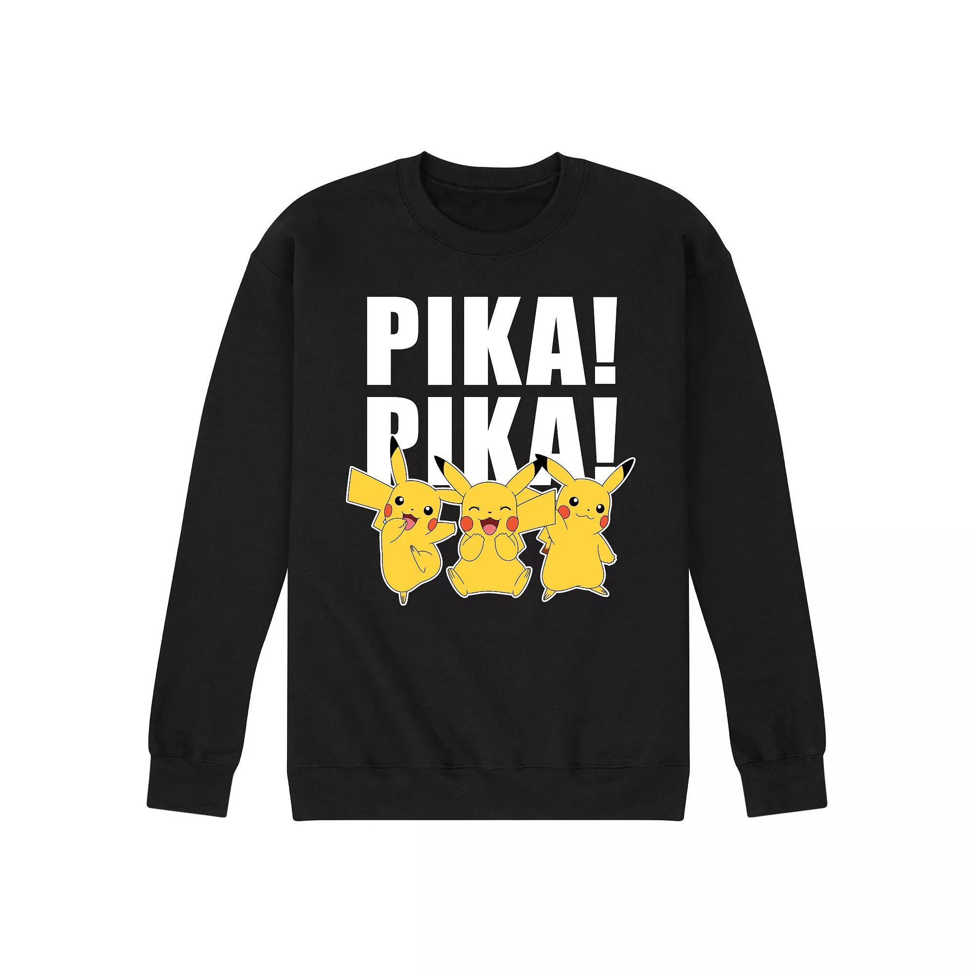 Mens Pokemon Multi Pikachu Pika Pika Sweatshirt Product Image