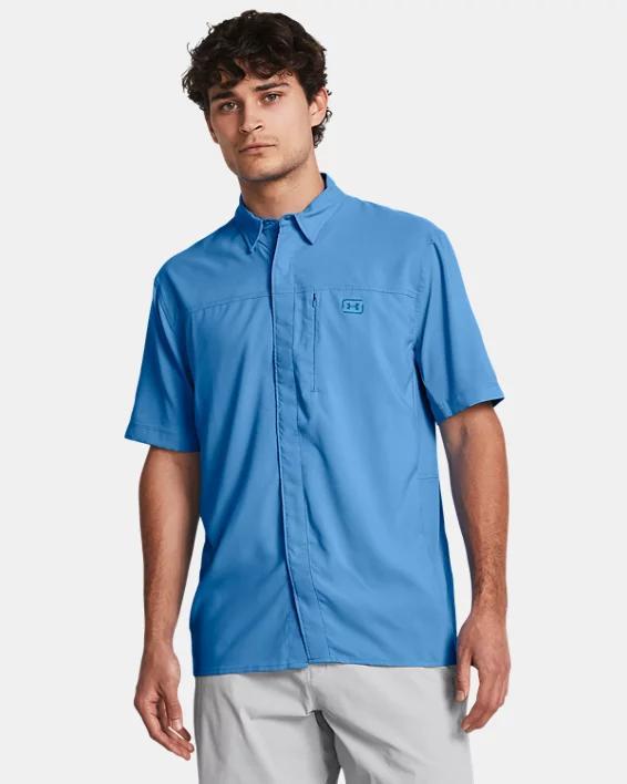 UA Fish Pro Hybrid Woven Mens Short Sleeve Product Image