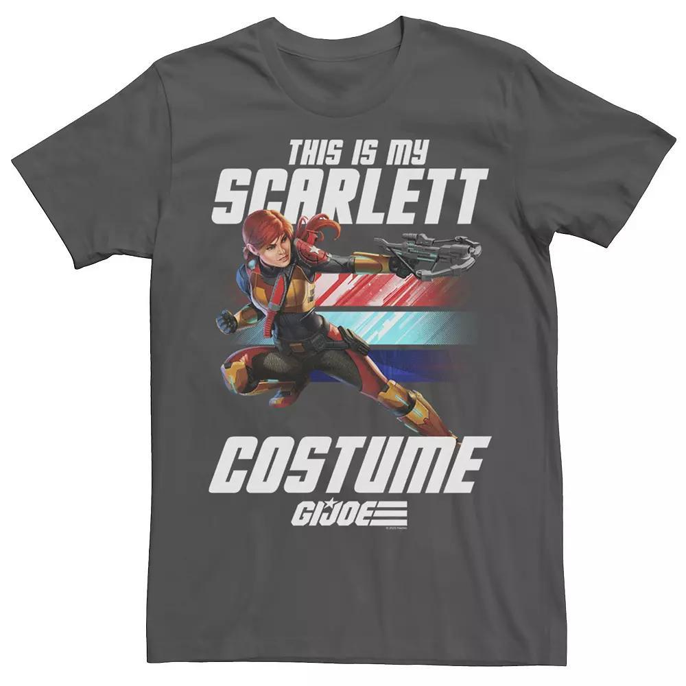 Men's G.I. Joe Halloween This Is My Scarlett Costume Tee, Size: Small, Grey Product Image