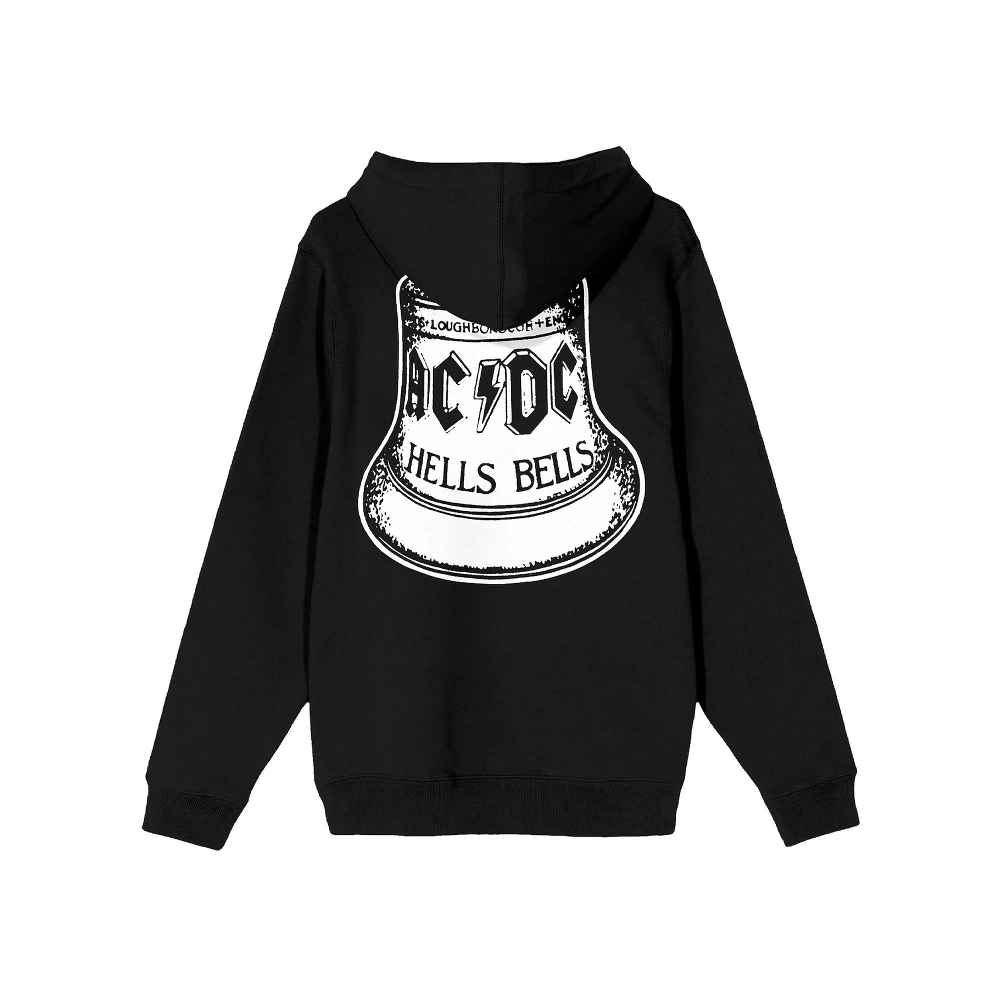 Men's AC/DC Hells Bells Logo Hoodie, Size: Large, Black Product Image