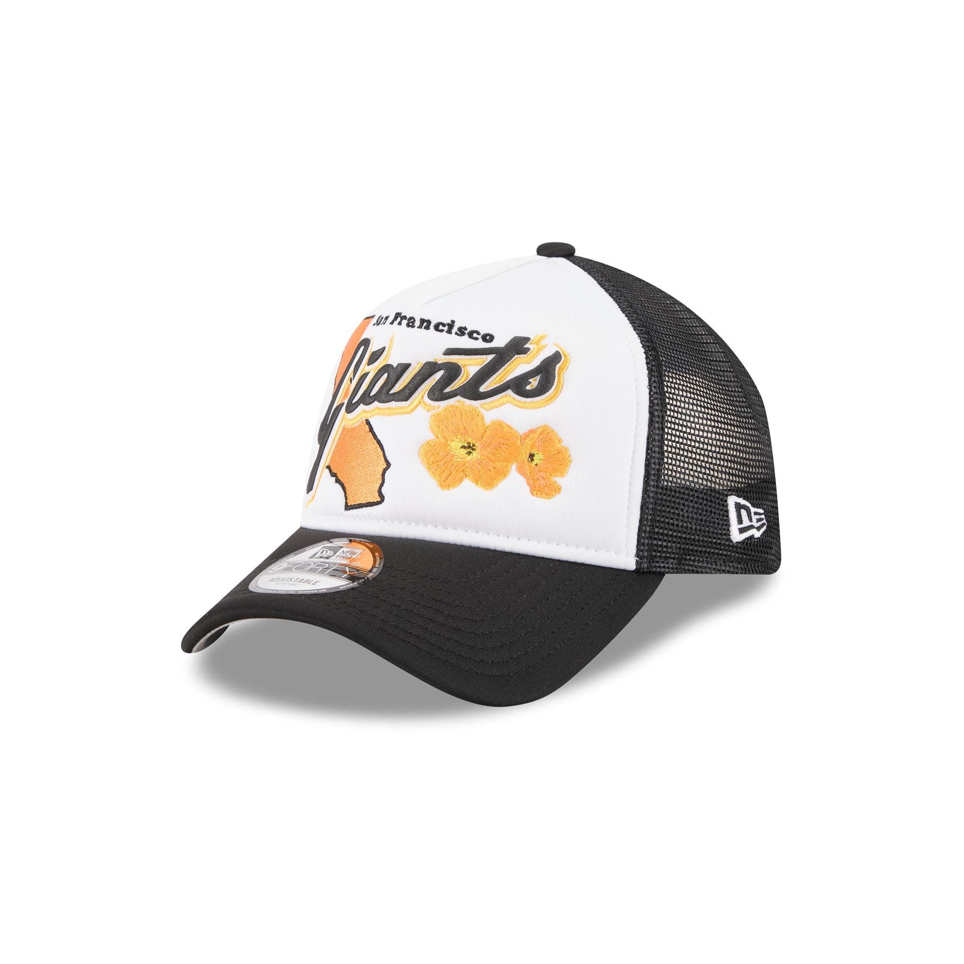 San Francisco Giants State Flower 9FORTY A-Frame Trucker Hat Male Product Image