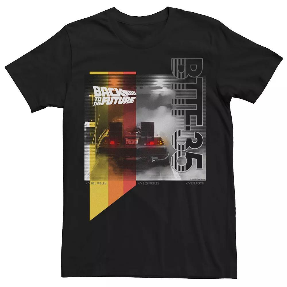 Men's Back To The Future Retro Smoke Poster Tee, Size: XL, Black Product Image
