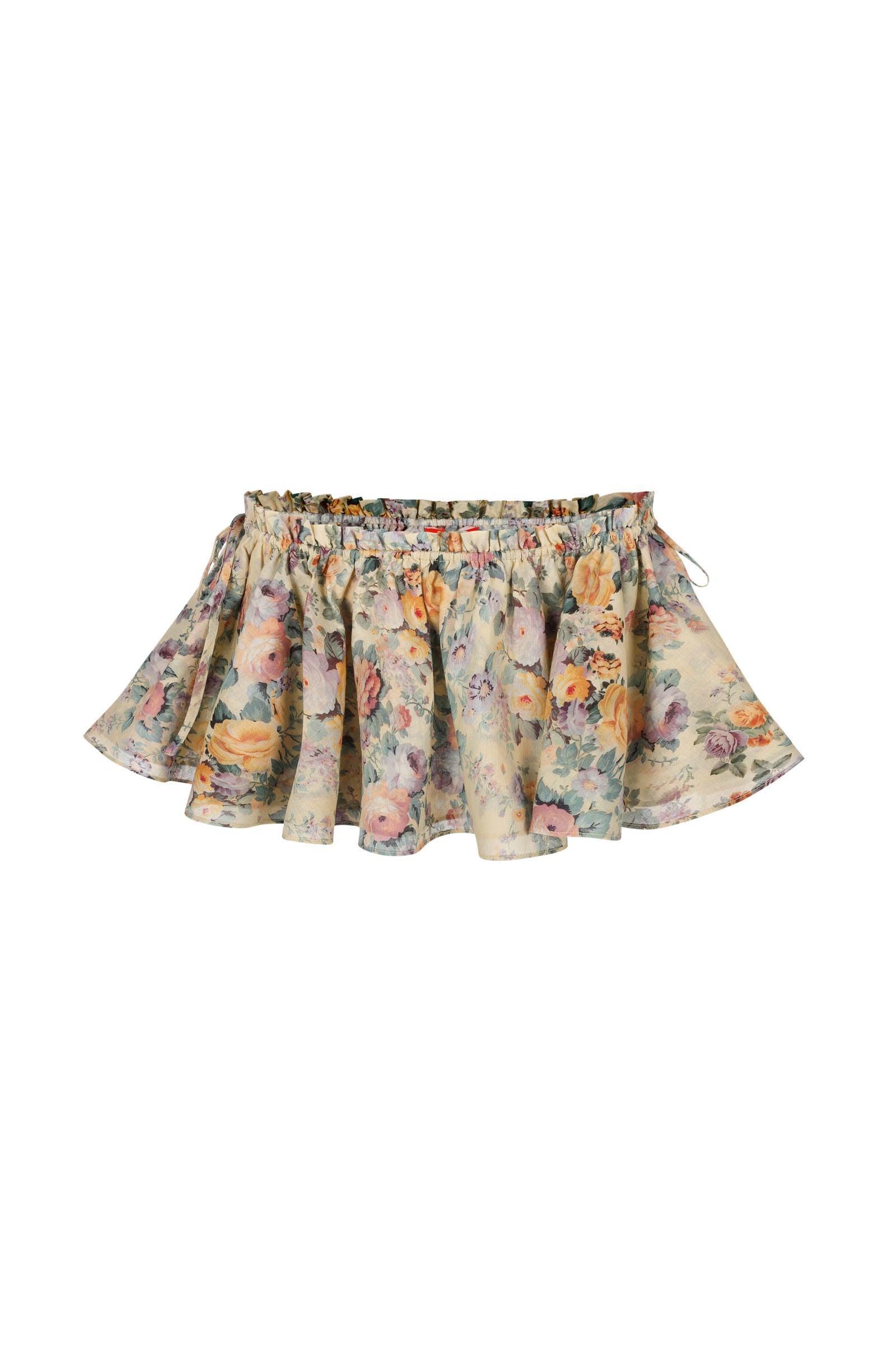 The Blonde Floral Babydoll Bikini Top Product Image