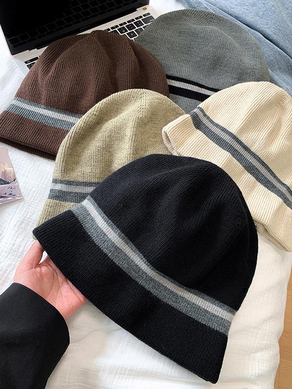 Striped Knitted Hats Product Image