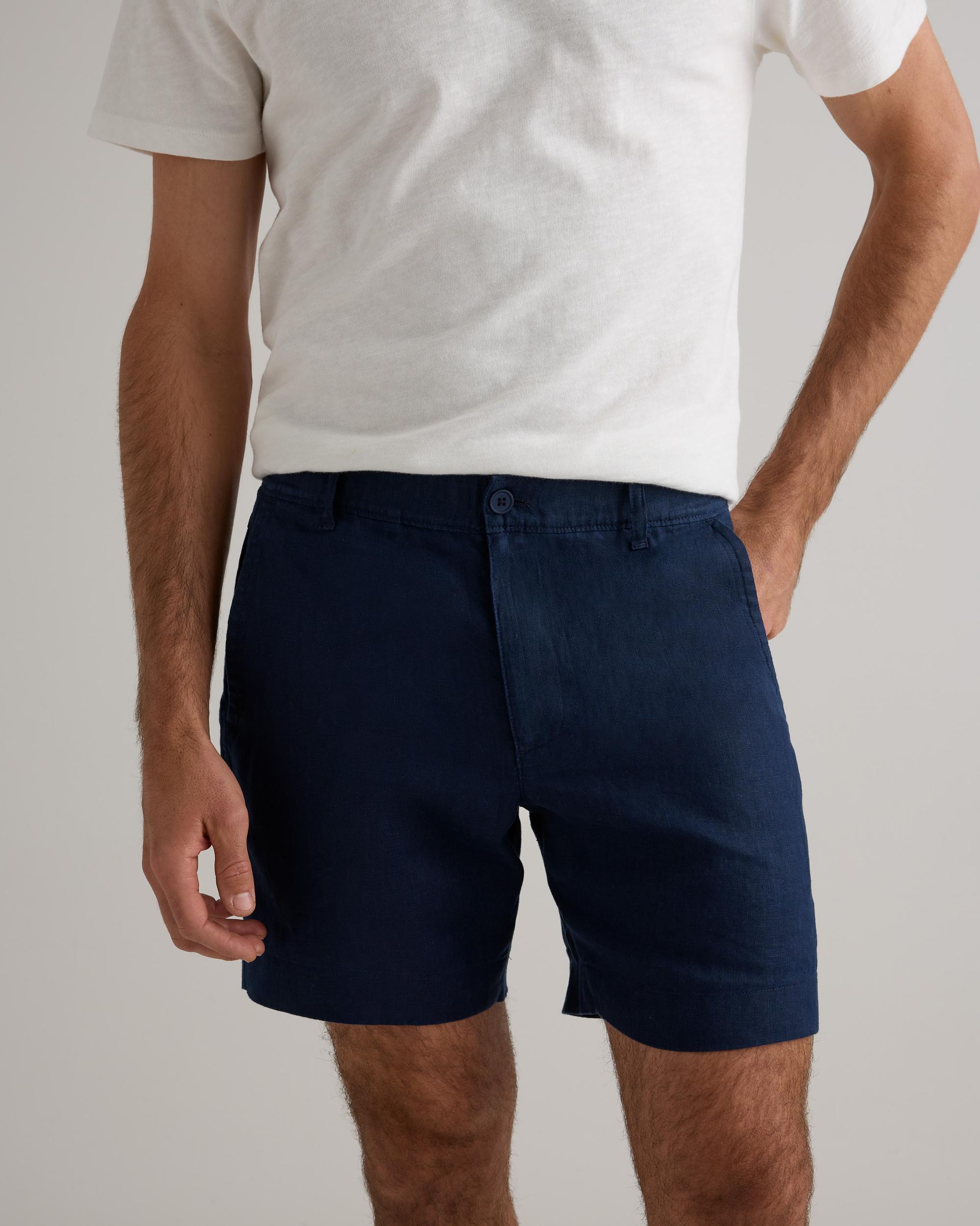 Quince | Men's 100% European Linen 7" Trouser Shorts Product Image