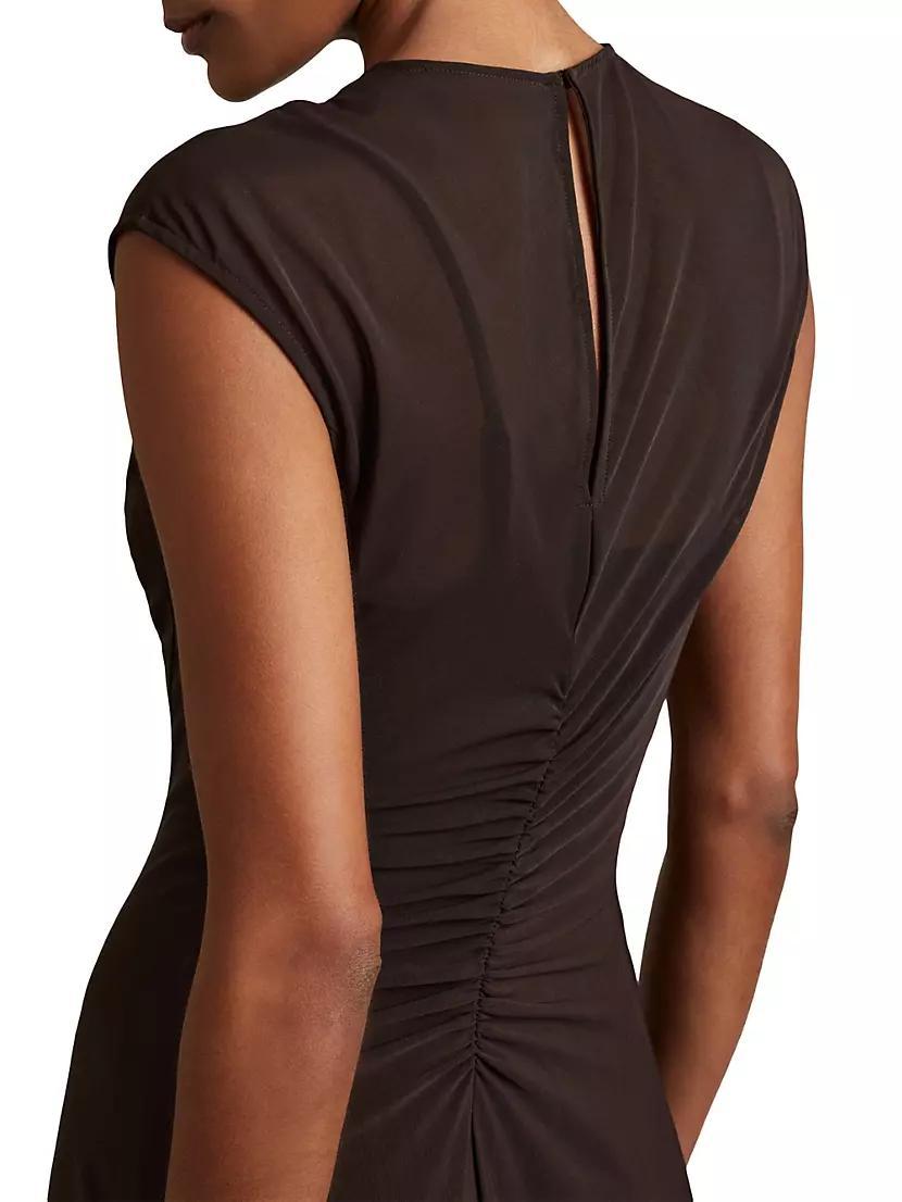 Lyra Ruched Midi-Dress Product Image