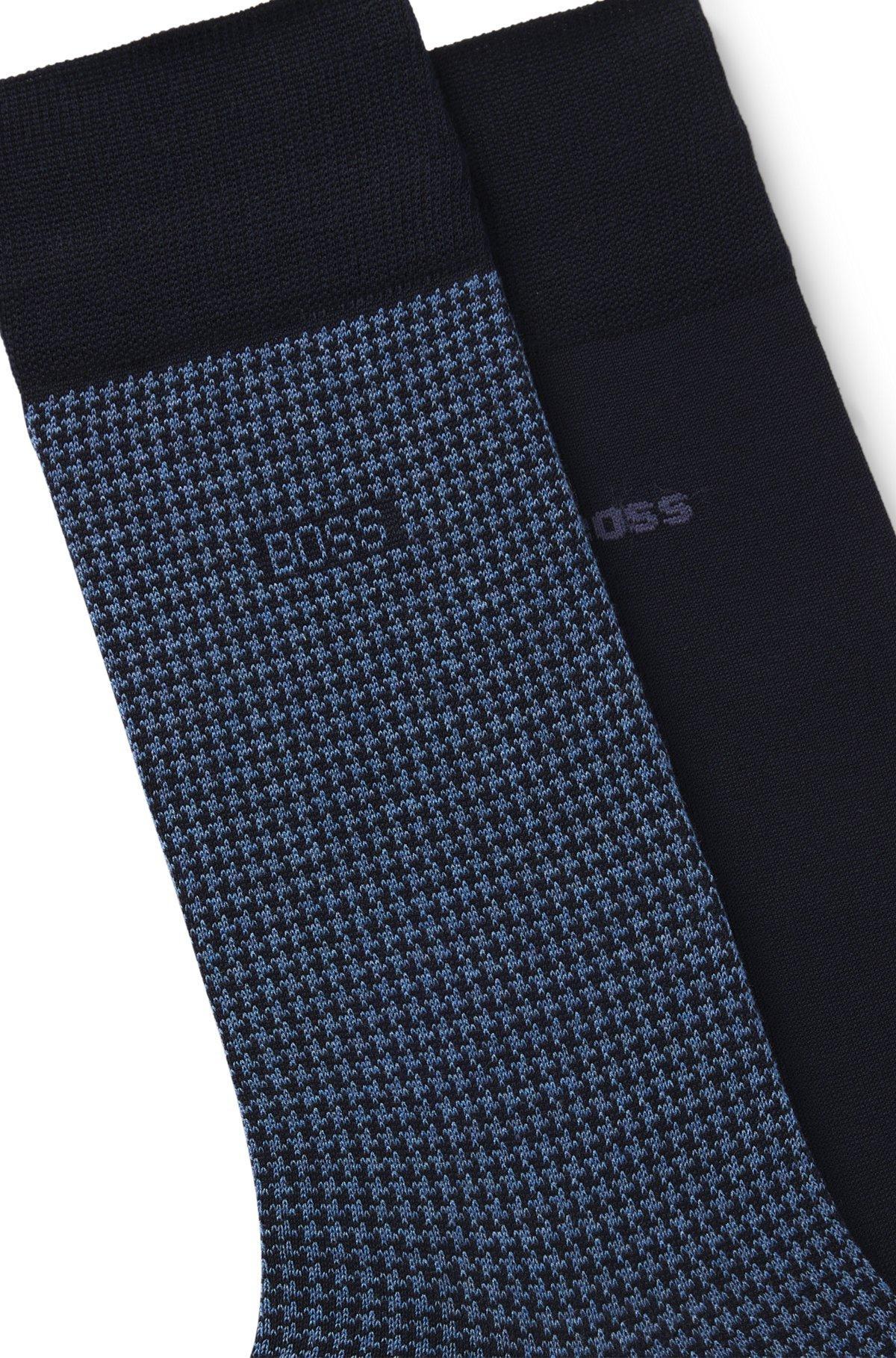 Two-pack of socks in a cotton blend Product Image