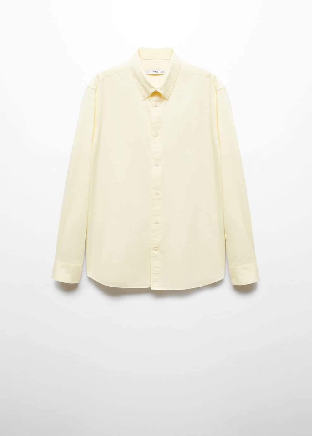 Mango Mens 100% Cotton Regular-Fit Shirt Product Image
