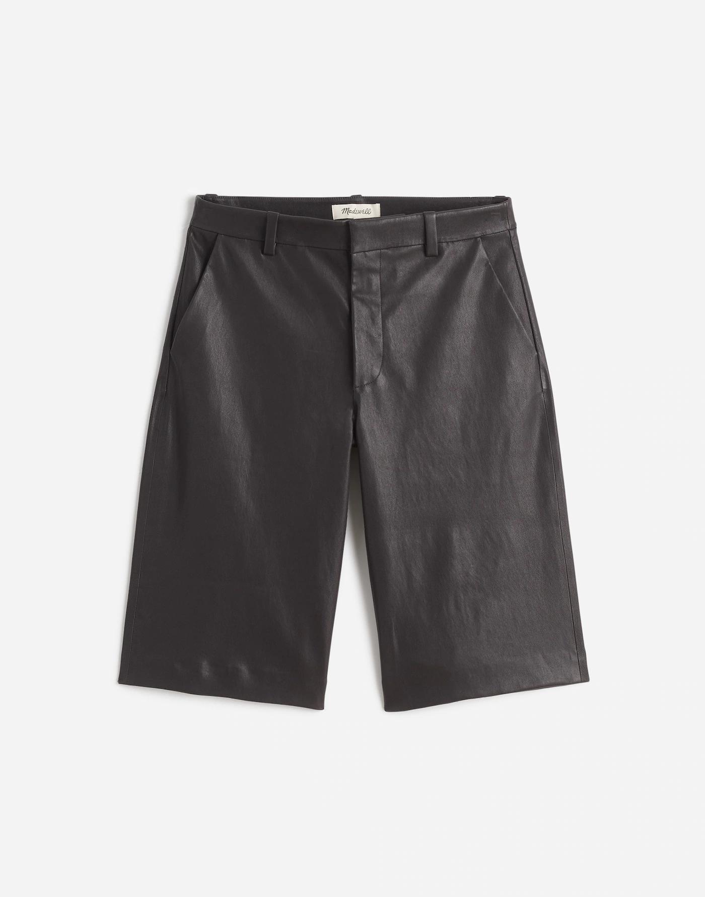 Stretch Leather Culottes Product Image