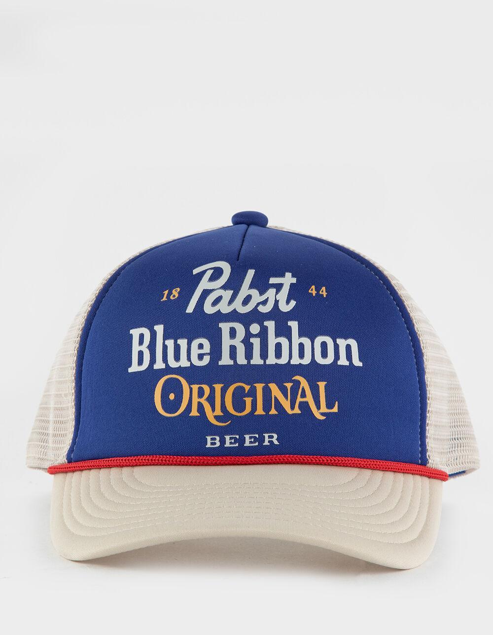 BREW CITY Pabst Blue Ribbon Original Trucker Hat - BLUE COMBO Product Image