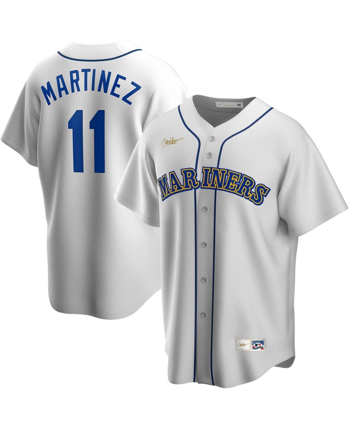 Men's Nike Edgar Martinez White Seattle Mariners Home Cooperstown Collection Replica Player Jersey, Size: Large Product Image