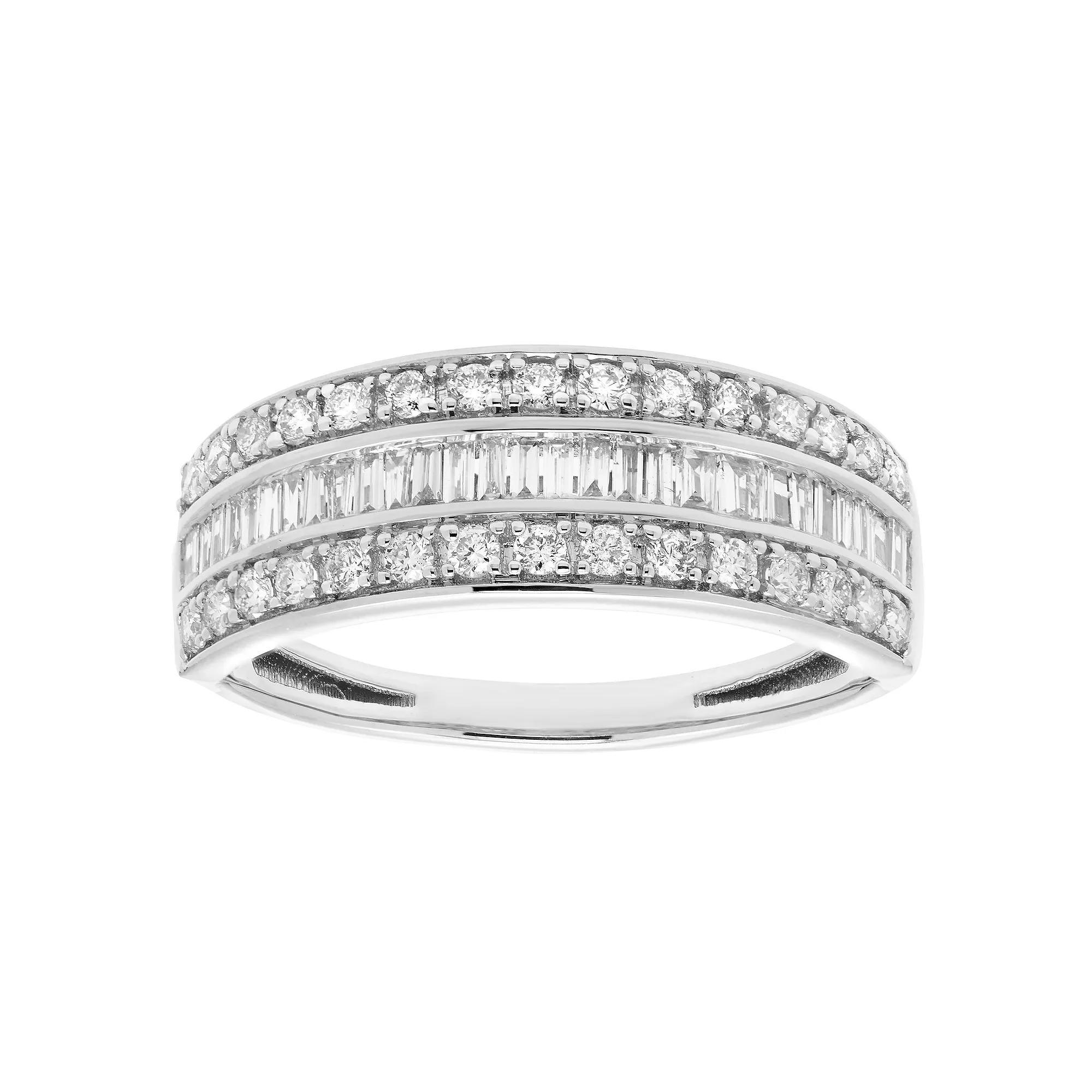 The Regal Collection IGL Certified 1/2 Carat T.W. Diamond Ring, Women's, Size: 8, 14k White Gold Product Image