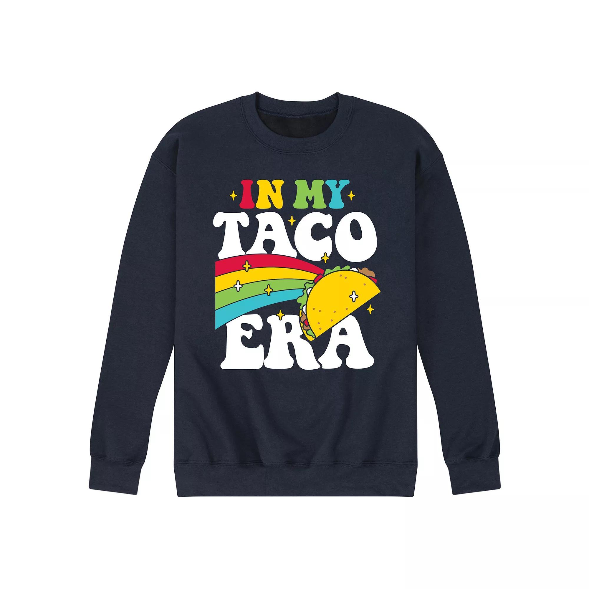 Mens In My Taco Era Fleece Sweatshirt Heather Grey Product Image
