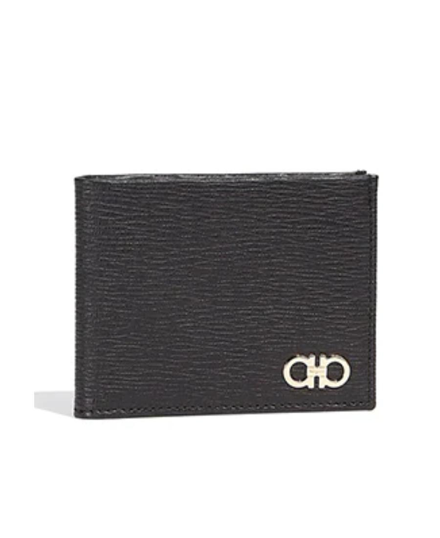 FERRAGAMO Double Gancio Wallet In Nero || Nero 50 Product Image